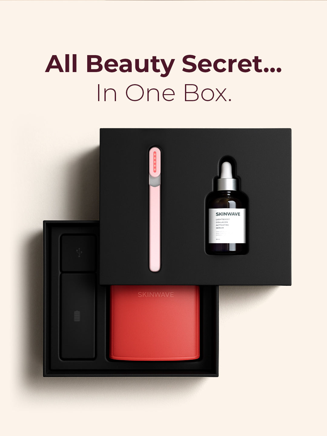 جهاز العناية بالبشرة 4 في 1 بتقنية الضوء الأحمر